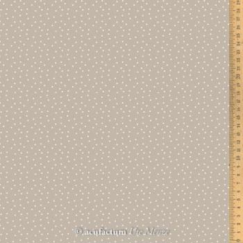 acufactum  - Druckstoff - Tupfen taupe-weiß